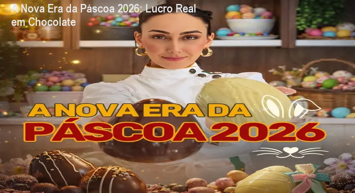 a nova era pascoa 2026 marrara bortoloti curso lucro chocolate jpg A Nova Era da Páscoa 2026: Lucro Real em Chocolate A Nova Era da Páscoa 2026 mostrando confeiteiras produzindo ovos de chocolate lucrativos.