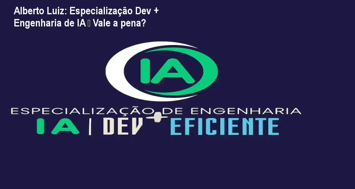 Imagem da especialização em Engenharia de IA mostrando desenvolvedor construindo pipelines RAG com resultados reais