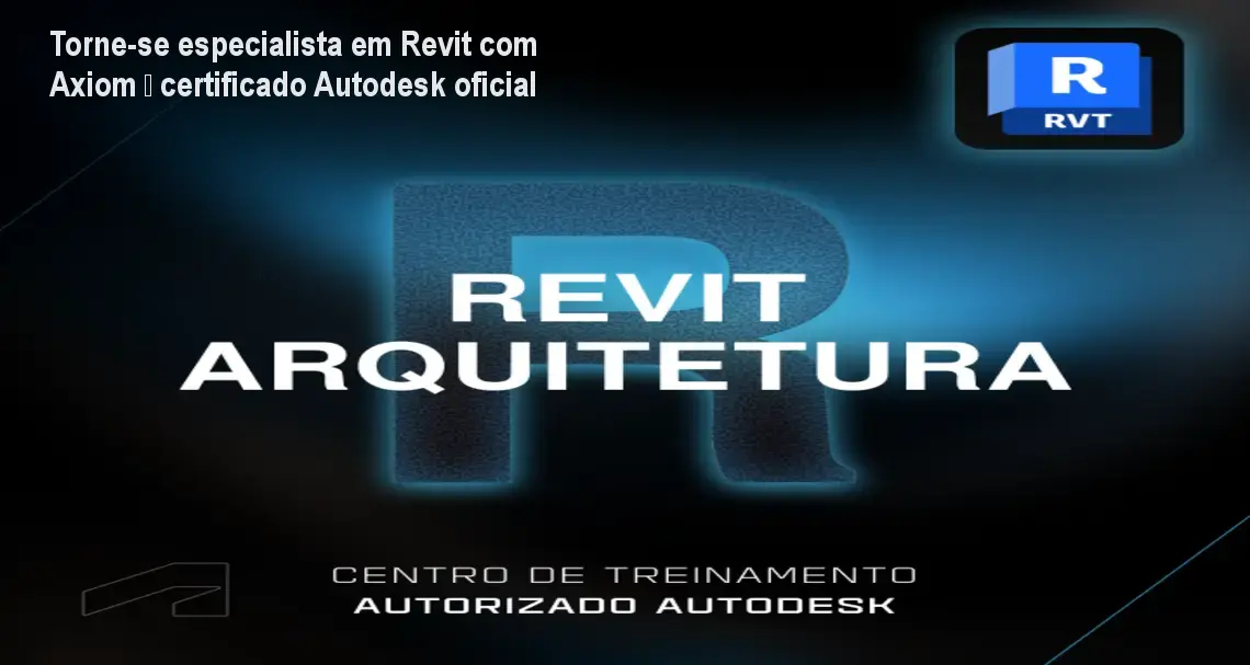 Aluno usando Revit no curso da Axiom, criando projetos BIM avançados