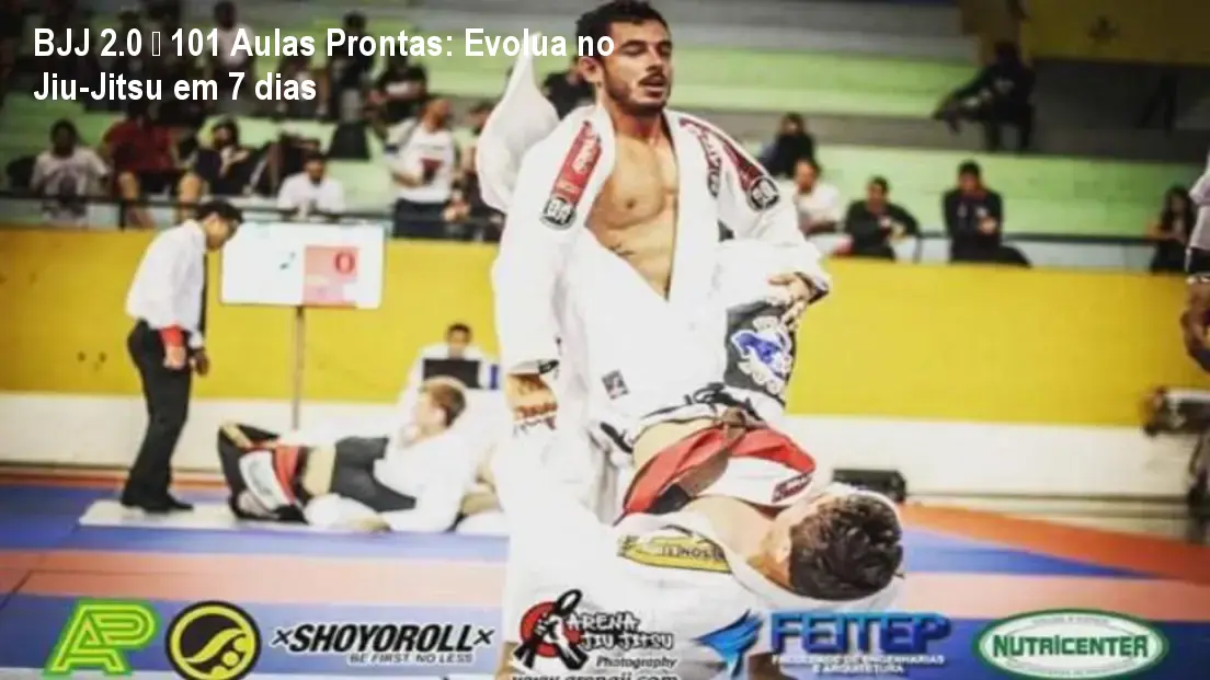 Tela do curso BJJ 2.0 mostrando aulas de Jiu‑Jitsu organizadas por níveis