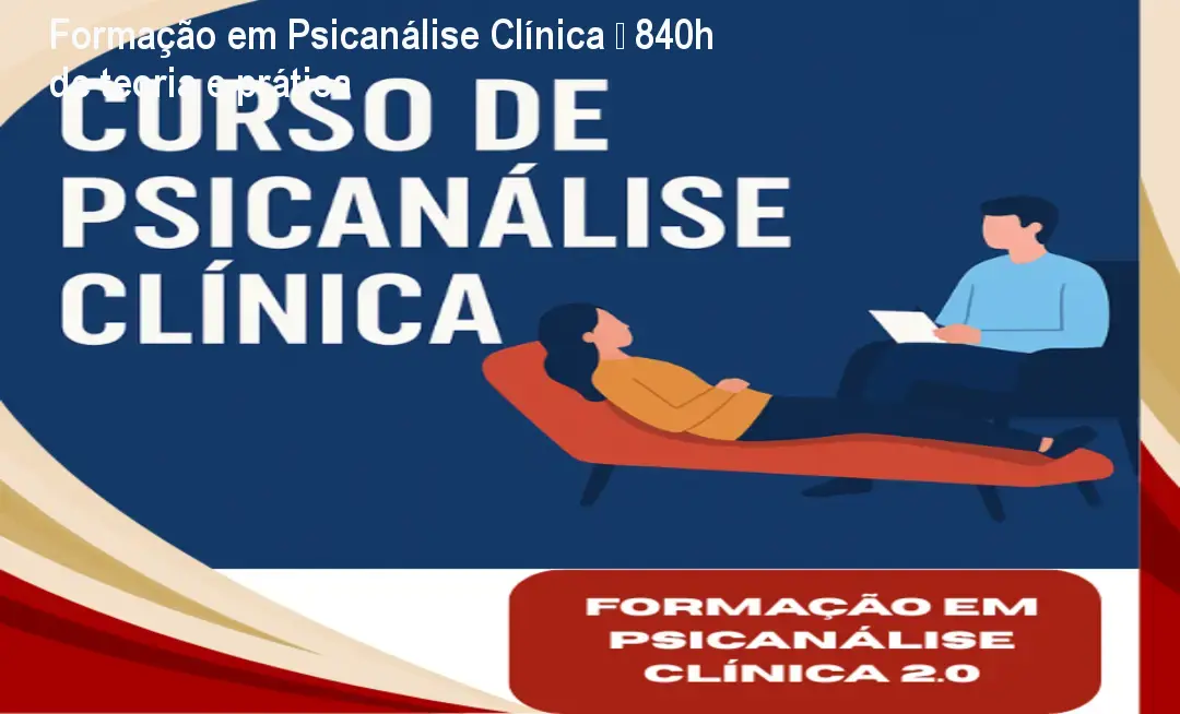 Estudante assistindo aulas de psicanálise clínica online com 840 horas de conteúdo
