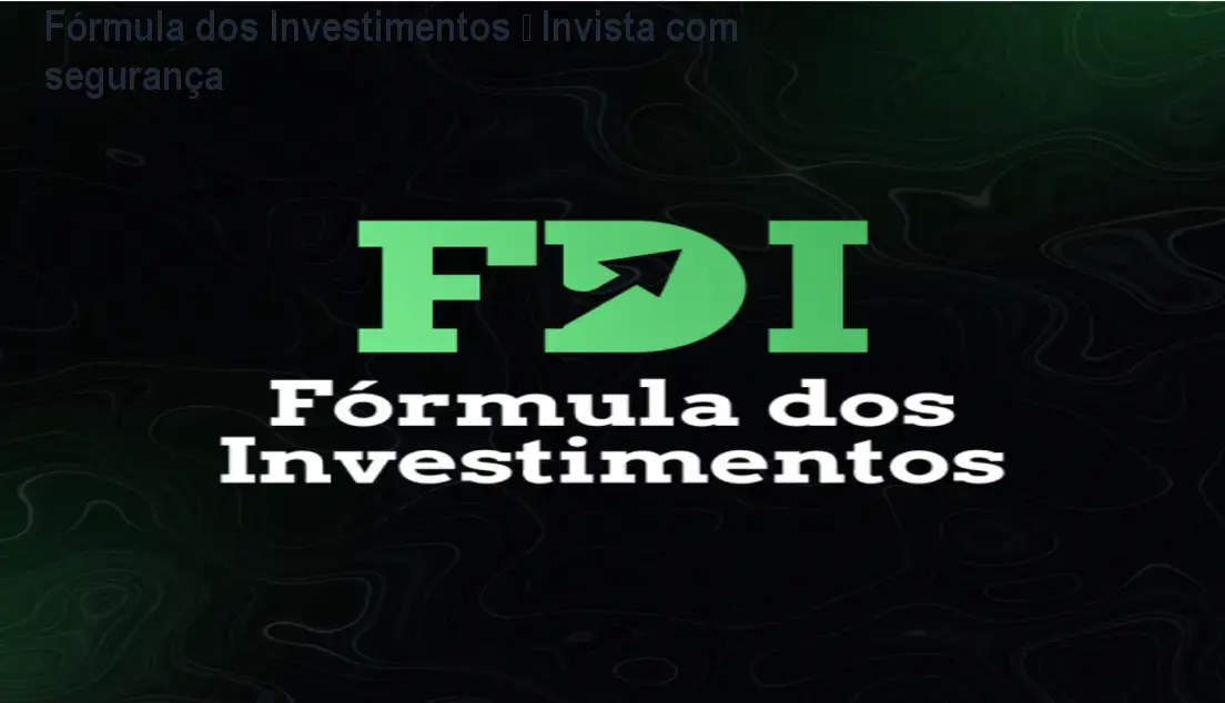 Capa do curso Fórmula dos Investimentos mostrando um profissional analisando gráficos financeiros