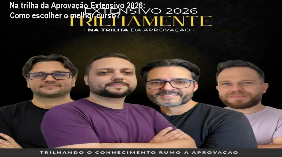 Aluno estudando com o curso Extensivo 2026 Na trilha da Aprovação