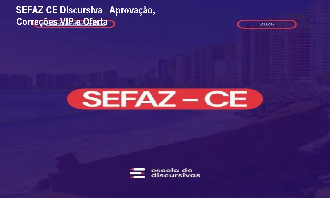 Aluno estudando o curso SEFAZ CE Discursiva Cara de Prova, recebendo correção personalizada para garantir aprovação