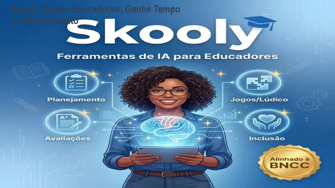 Professor usando Skooly IA para criar plano de aula rápido e inclusivo