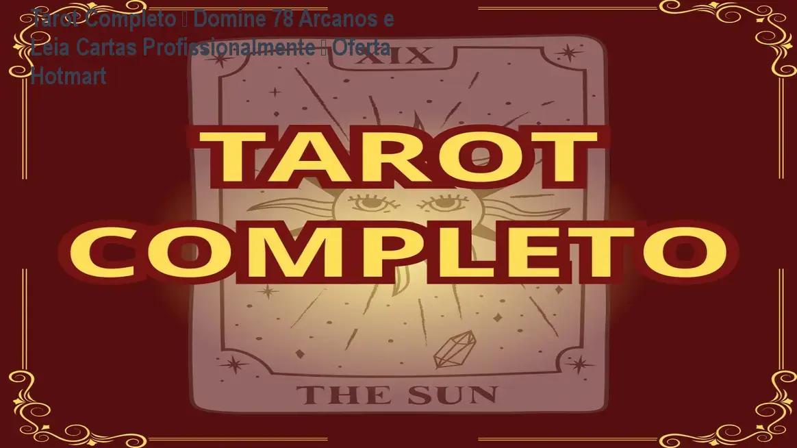 Imagem da capa do curso Tarot Completo – 78 Arcanos Revelados, mostrando baralho e estudante lendo cartas