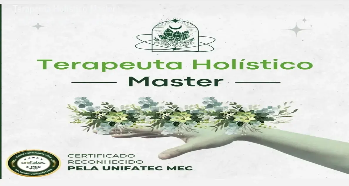 Imagem do certificado MEC do Terapeuta Holístico Master mostrando a carteira profissional incluída e destaque para a nova carreira