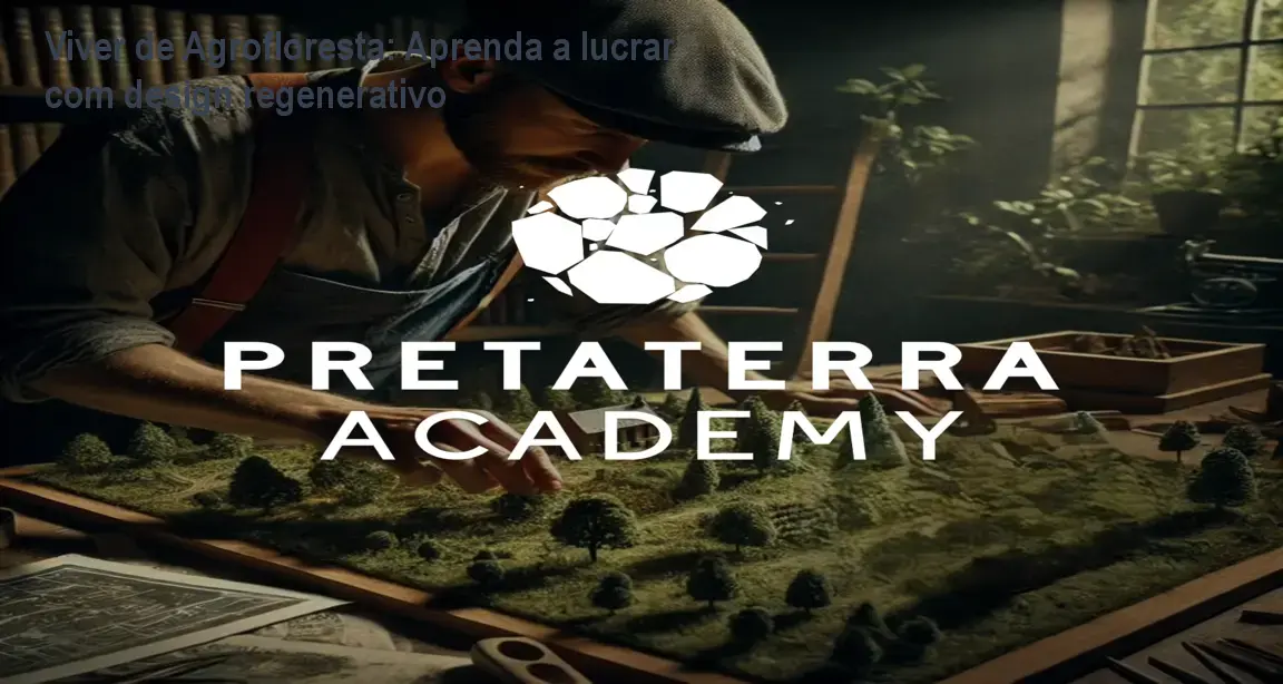 Alunos aplicando design agroflorestal após o curso Viver de Agrofloresta da Pretaterra