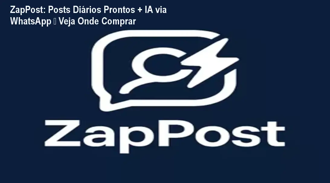 ZapPost enviando posts prontos para Instagram e TikTok via WhatsApp