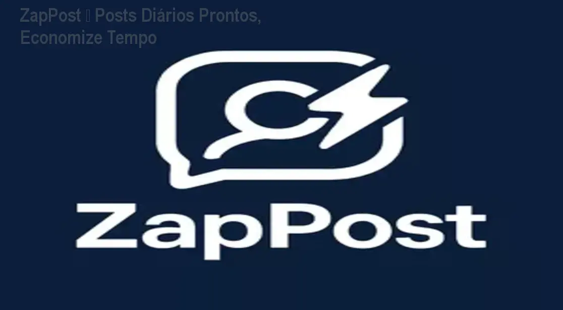 Tela de celular recebendo posts diários personalizados do ZapPost via WhatsApp