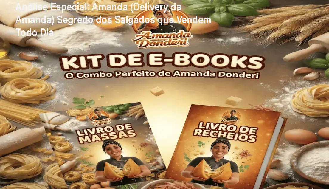 Capa informativa sobre o tema Amanda (Delivery da Amanda) Segredo dos Salgados que Vendem Todo Dia