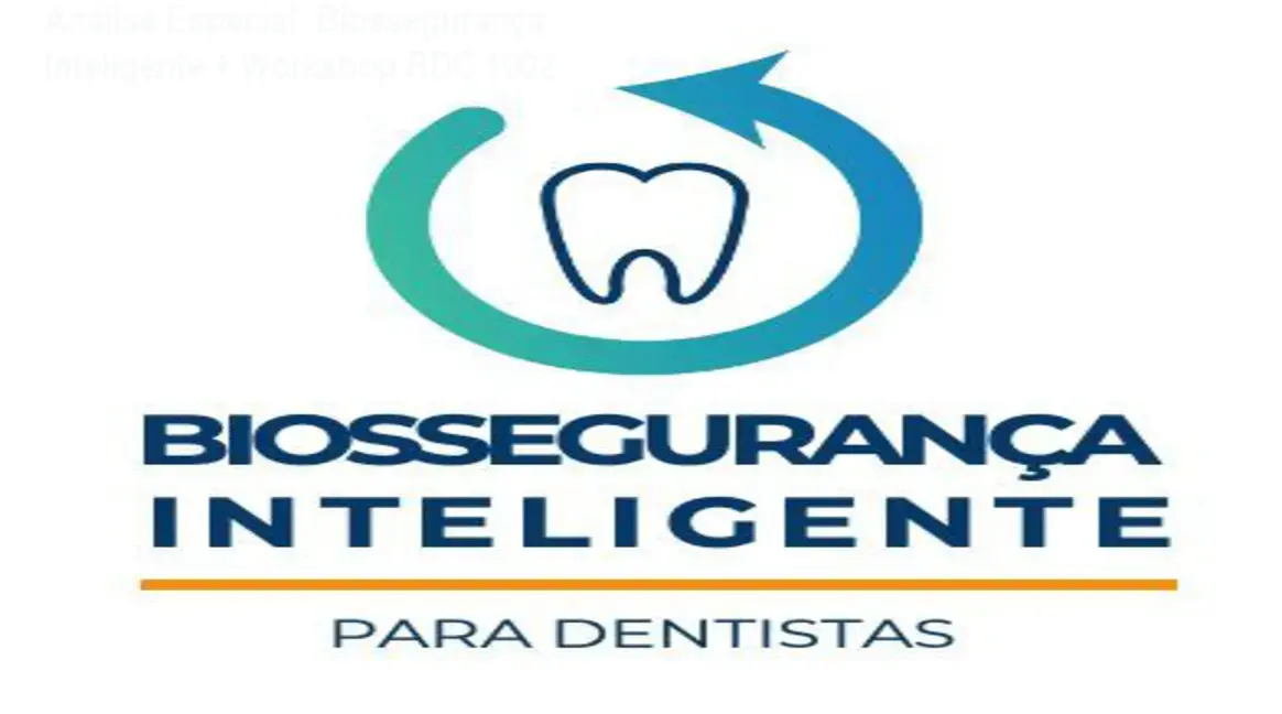 Capa informativa sobre o tema Biossegurança Inteligente + Workshop RDC 1002