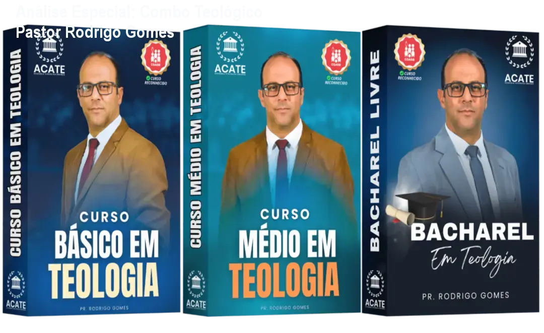 Capa informativa sobre o tema Combo Teológico Pastor Rodrigo Gomes