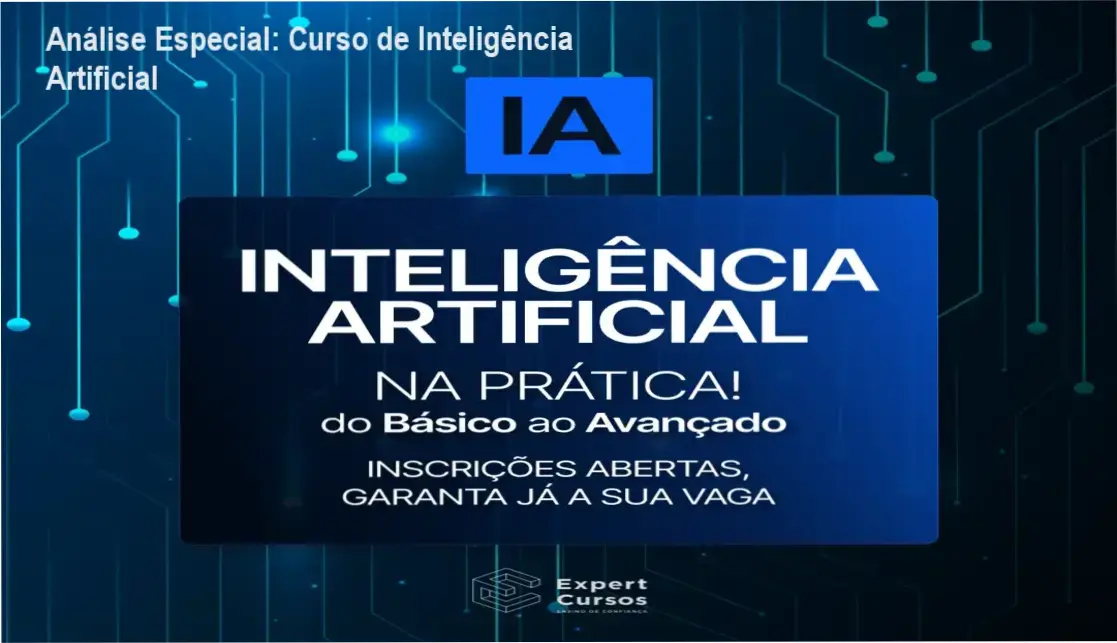 Capa informativa sobre o tema Curso de Inteligência Artificial