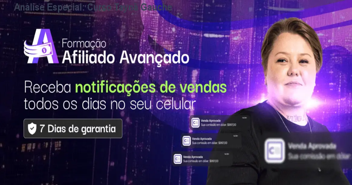 Capa informativa sobre o tema Curso Taynã Gauche