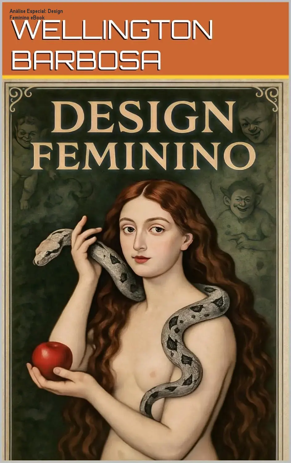 Capa informativa sobre o tema Design Feminino eBook