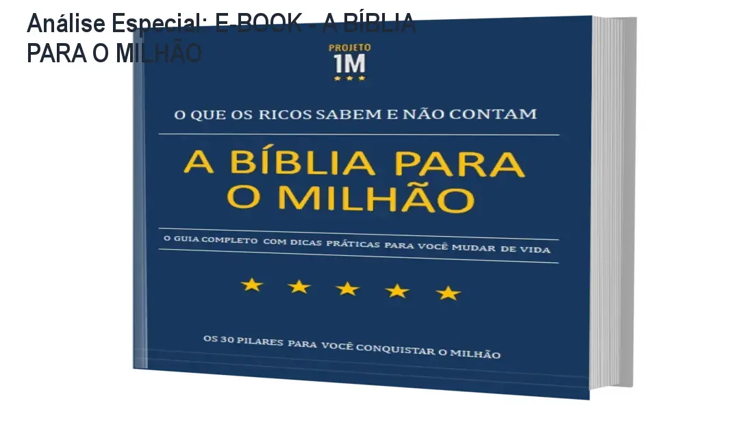 Capa informativa sobre o tema E-BOOK - A BÍBLIA PARA O MILHÃO