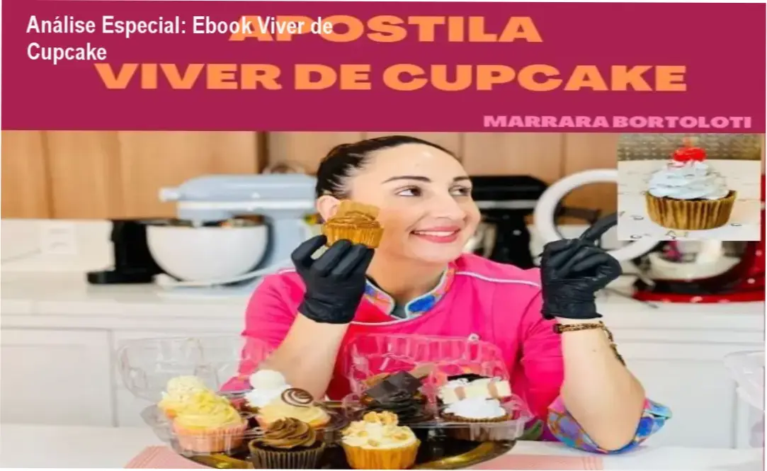Capa informativa sobre o tema Ebook Viver de Cupcake