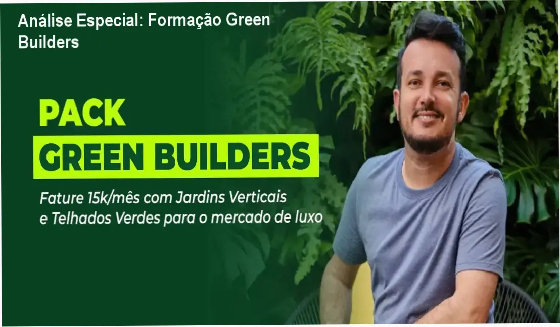 Capa informativa sobre o tema Formação Green Builders