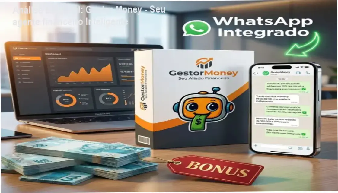 Capa informativa sobre o tema Gestor Money - Seu agente financeiro Inteligente