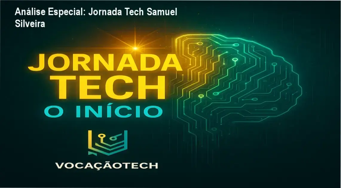 Capa informativa sobre o tema Jornada Tech Samuel Silveira