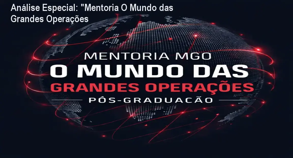 Capa informativa sobre o tema "Mentoria O Mundo das Grandes Operações