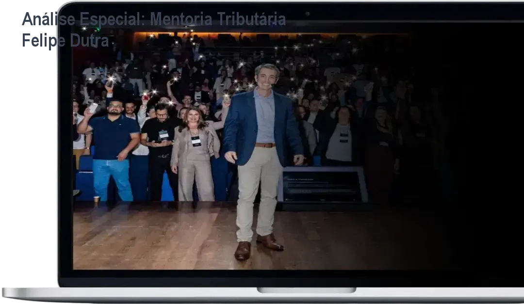 Capa informativa sobre o tema Mentoria Tributária Felipe Dutra