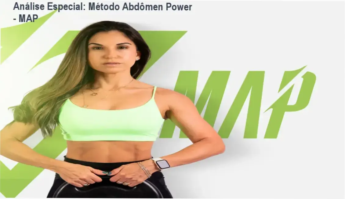 Capa informativa sobre o tema Método Abdômen Power - MAP