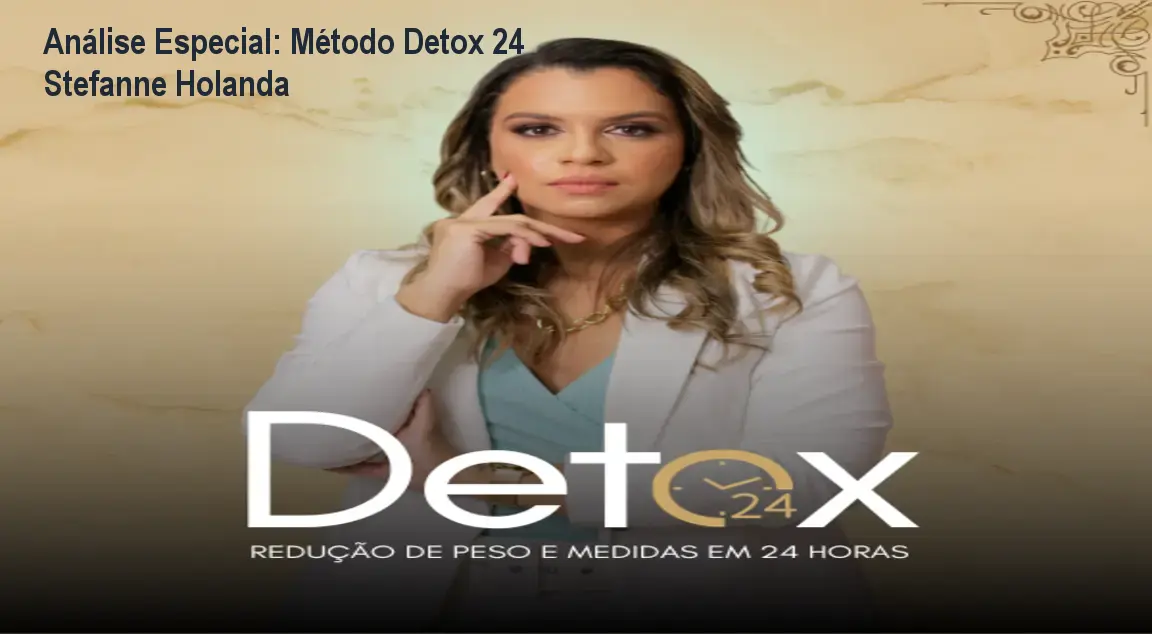 Capa informativa sobre o tema Método Detox 24 Stefanne Holanda