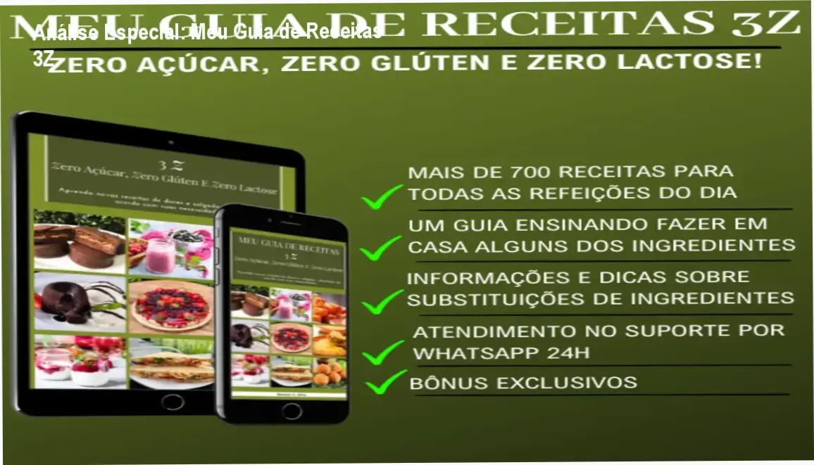 Capa informativa sobre o tema Meu Guia de Receitas 3Z