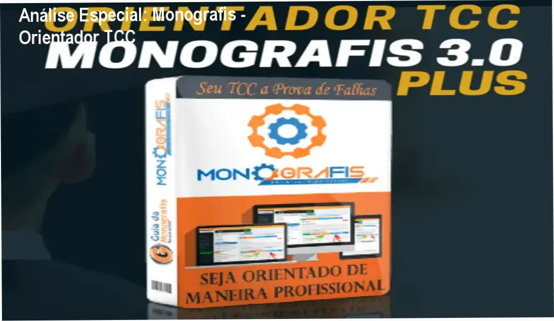 Capa informativa sobre o tema Monografis - Orientador TCC