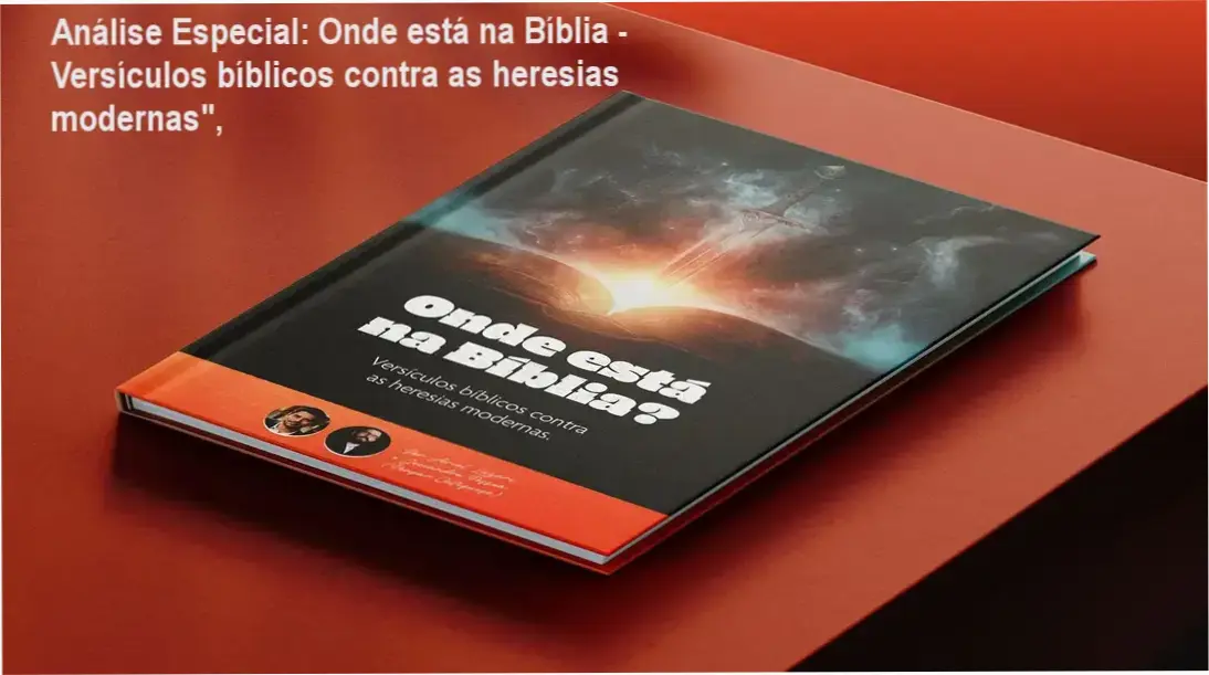 Capa informativa sobre o tema Onde está na Bíblia - Versículos bíblicos contra as heresias modernas",