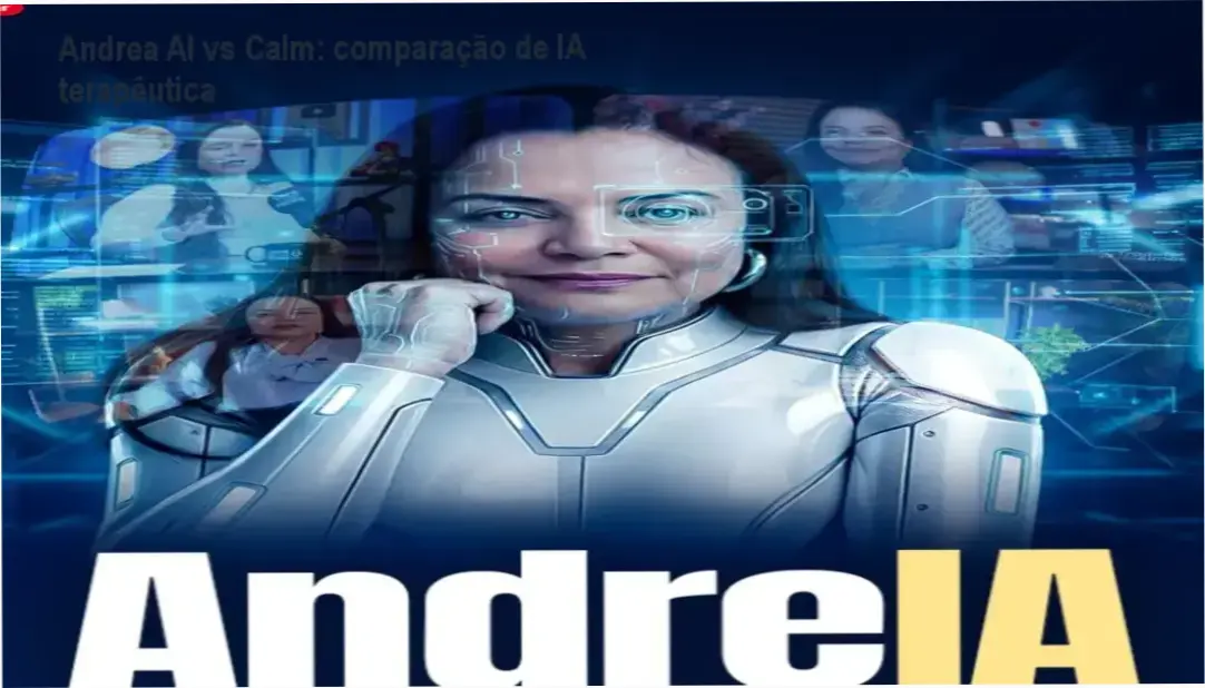 Andrea AI da Dra. Andrea Vermont comparado a concorrentes como Calm e Headspace