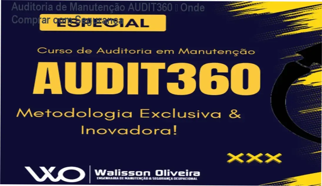 Auditoria de Manutenção – Método AUDIT360 PCM Online cupom de desconto