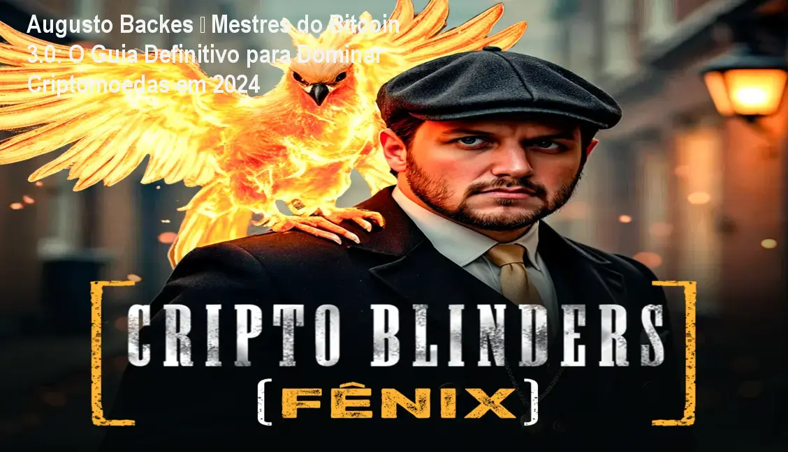 Imagem da capa do curso Mestres do Bitcoin 3.0 de Augusto Backes mostrando gráficos de cripto e conceito de gestão de risco