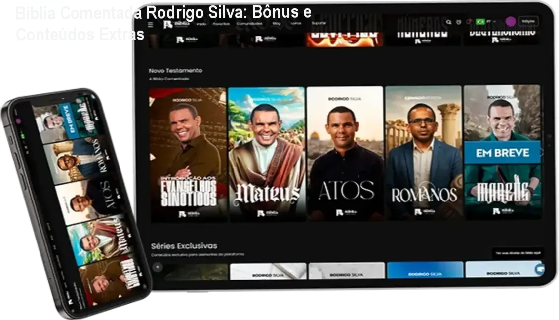 Bíblia Comentada Rodrigo Silva + bônus, brindes e materiais complementares