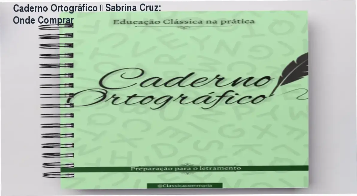 Caderno Ortográfico de Sabrina Cruz – cupom de desconto para compra segura