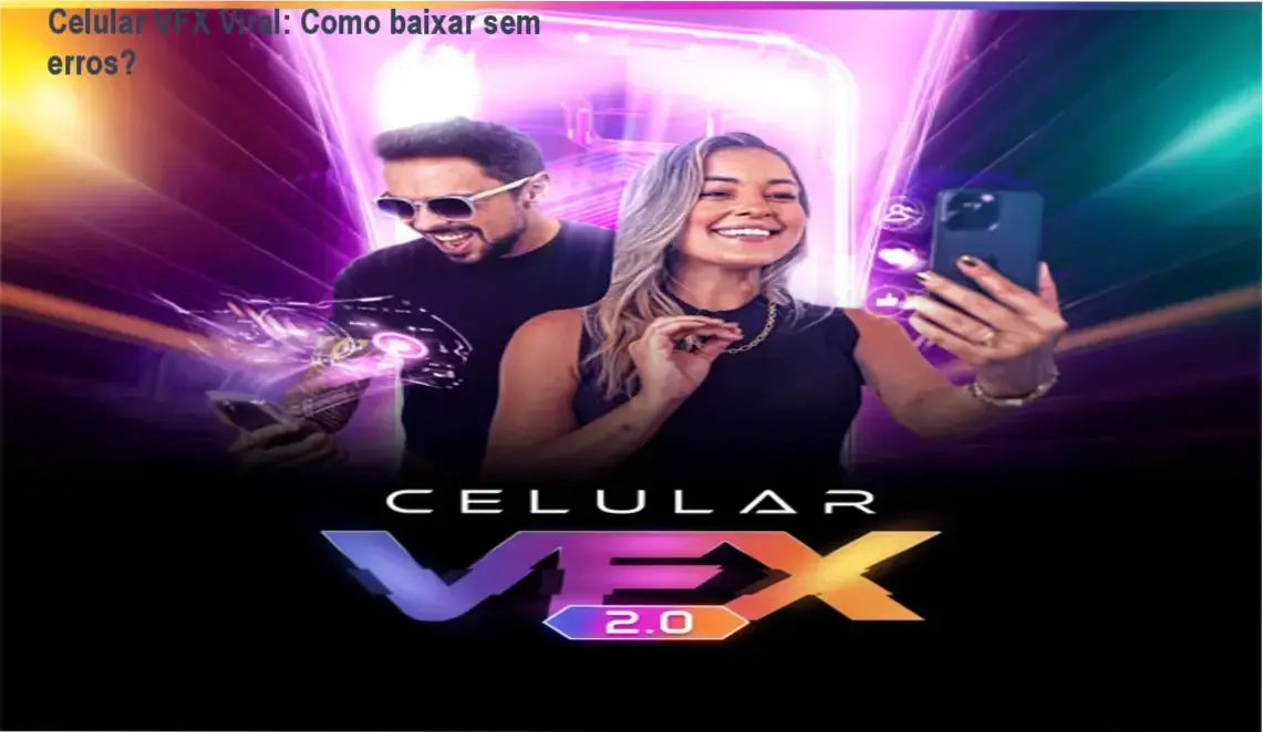 Tela mostrando a página oficial de download do curso Celular VFX Viral