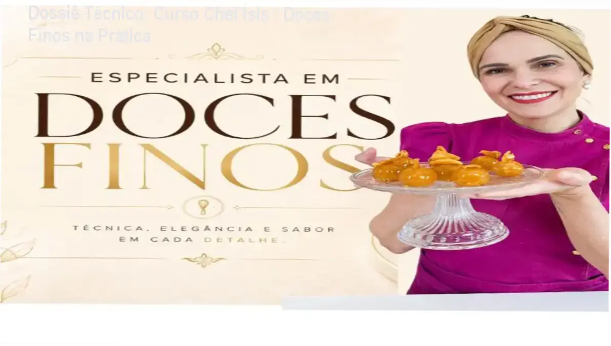 Chef Ísis Alvarez apresenta técnicas de confeitaria fina para doces premium