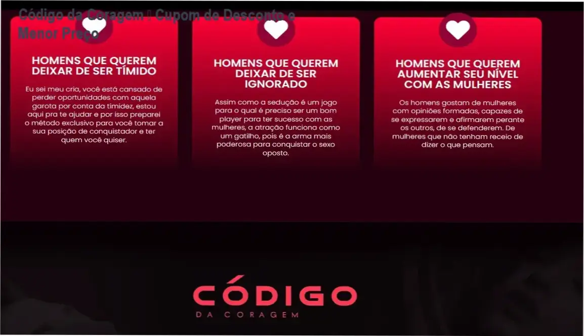 Código da Coragem Titio Bernardo – promoção com cupom de desconto e preço reduzido