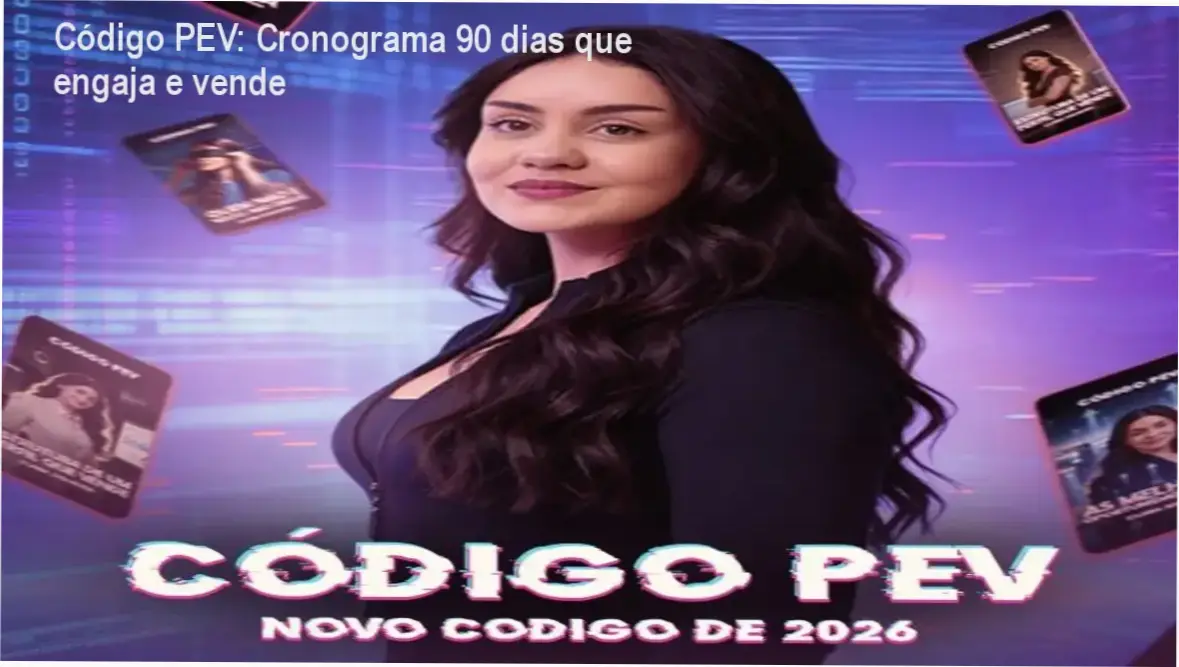 Calendário de 90 dias do Código PEV mostrando posts para feed e stories