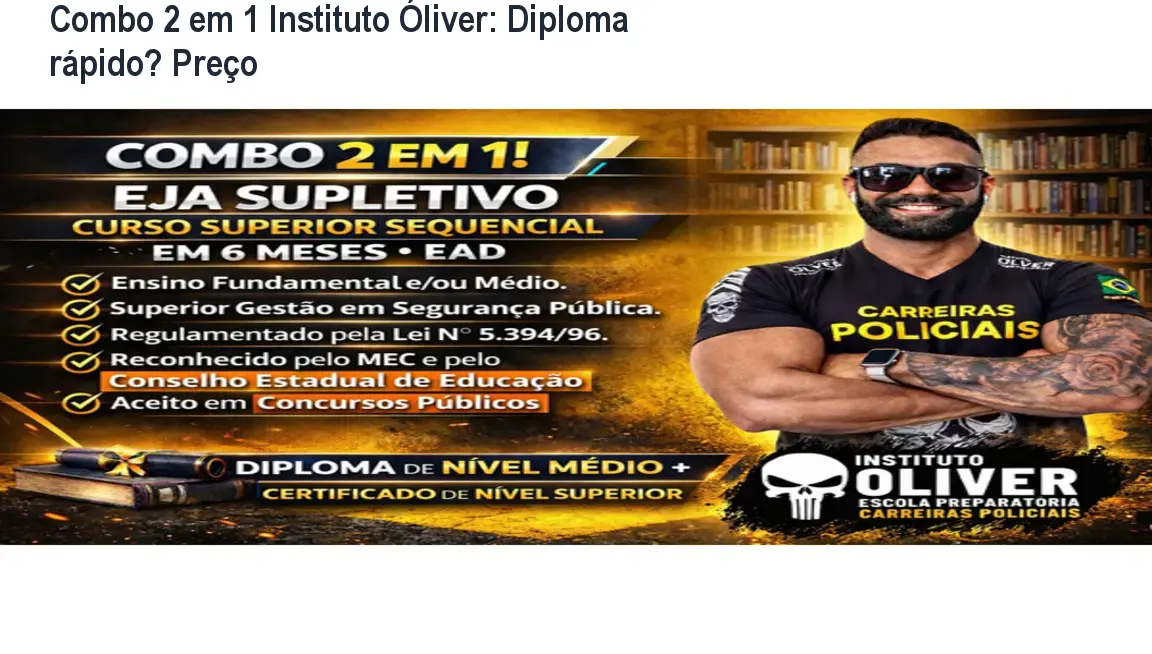 combo superior sequencial tecnologo ead diploma rapido Combo 2 em 1 Instituto Óliver: Diploma rápido? Preço Estudante segurando diploma digital após concluir o Combo Superior Sequencial + Tecnólogo EAD do Instituto Óliver