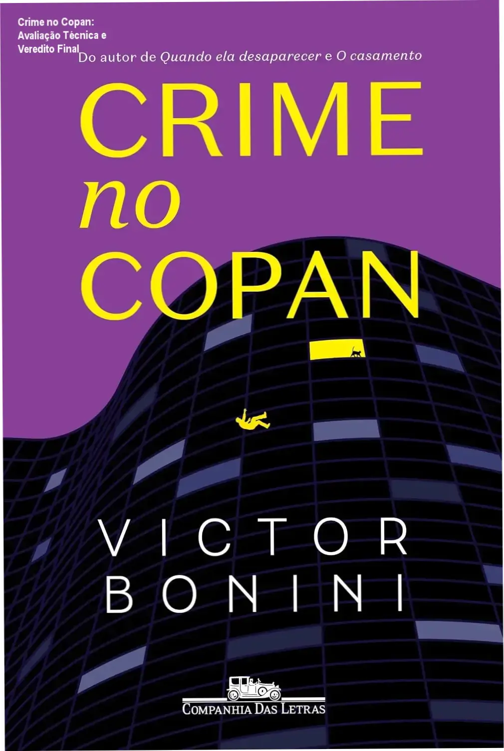 Capa do eBook Crime no Copan, romance policial ambientado no icônico edifício de São Paulo