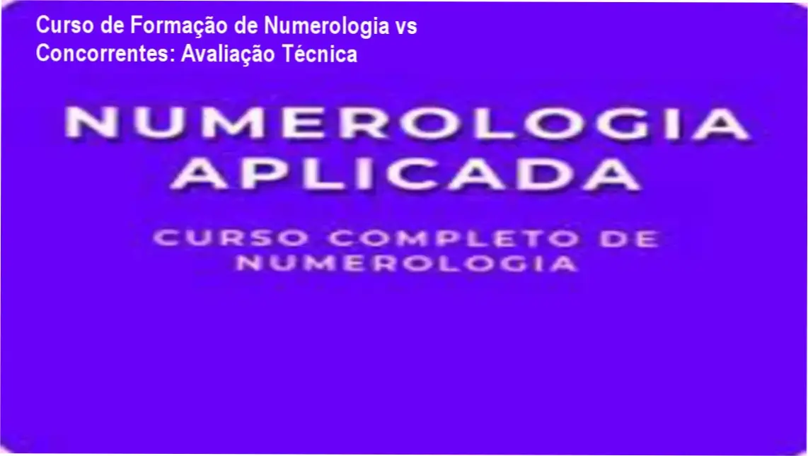 Curso de Formação de Numerologia de Rafael Cristian Cintra de Almeida comparação com concorrentes e alternativas