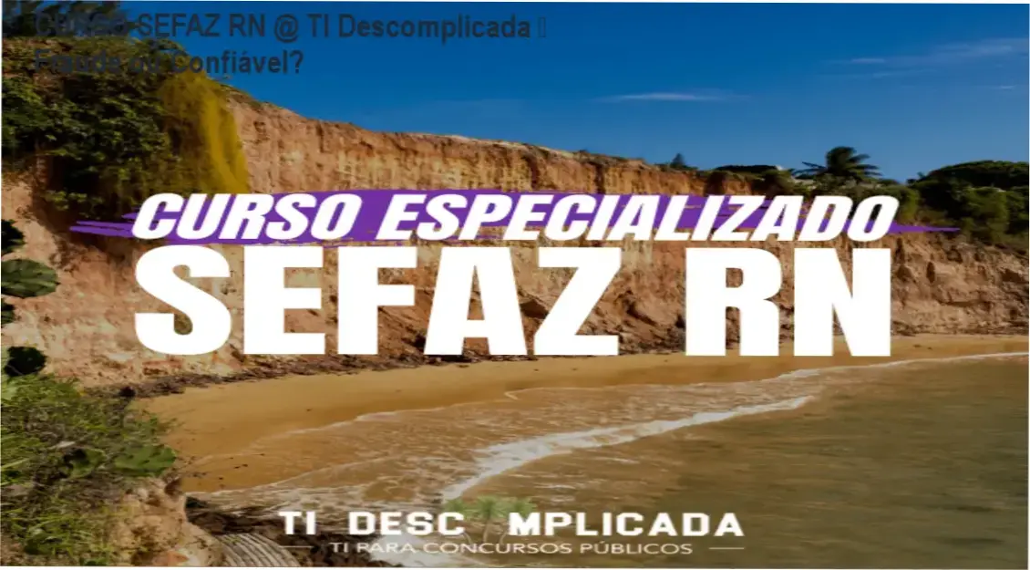 CURSO SEFAZ RN @ TI Descomplicada reputação, fraude e segurança