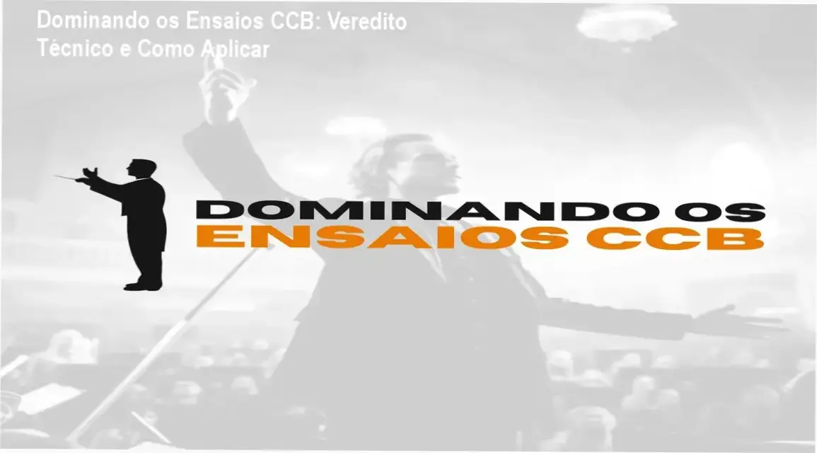Imagem do curso Dominando os Ensaios CCB mostrando condução de orquestra