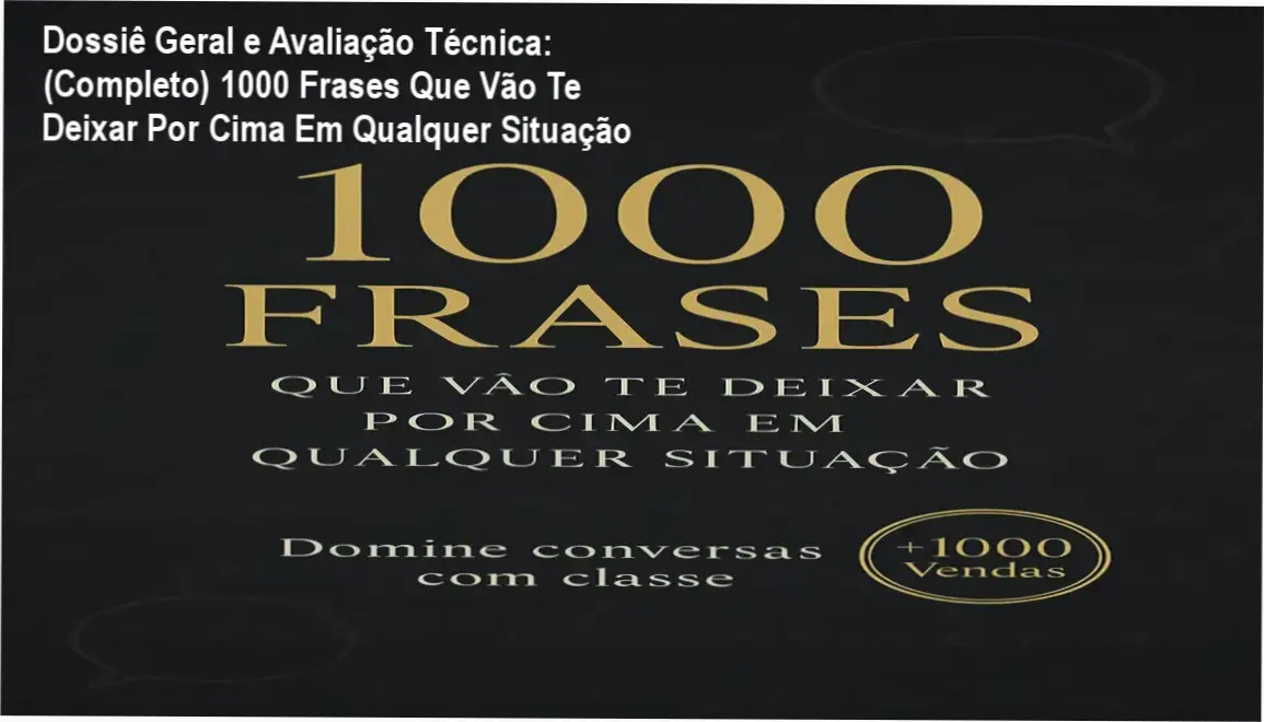 Gráfico de desempenho técnico do ecossistema (Completo) 1000 Frases Que Vão Te Deixar Por Cima Em Qualquer Situação