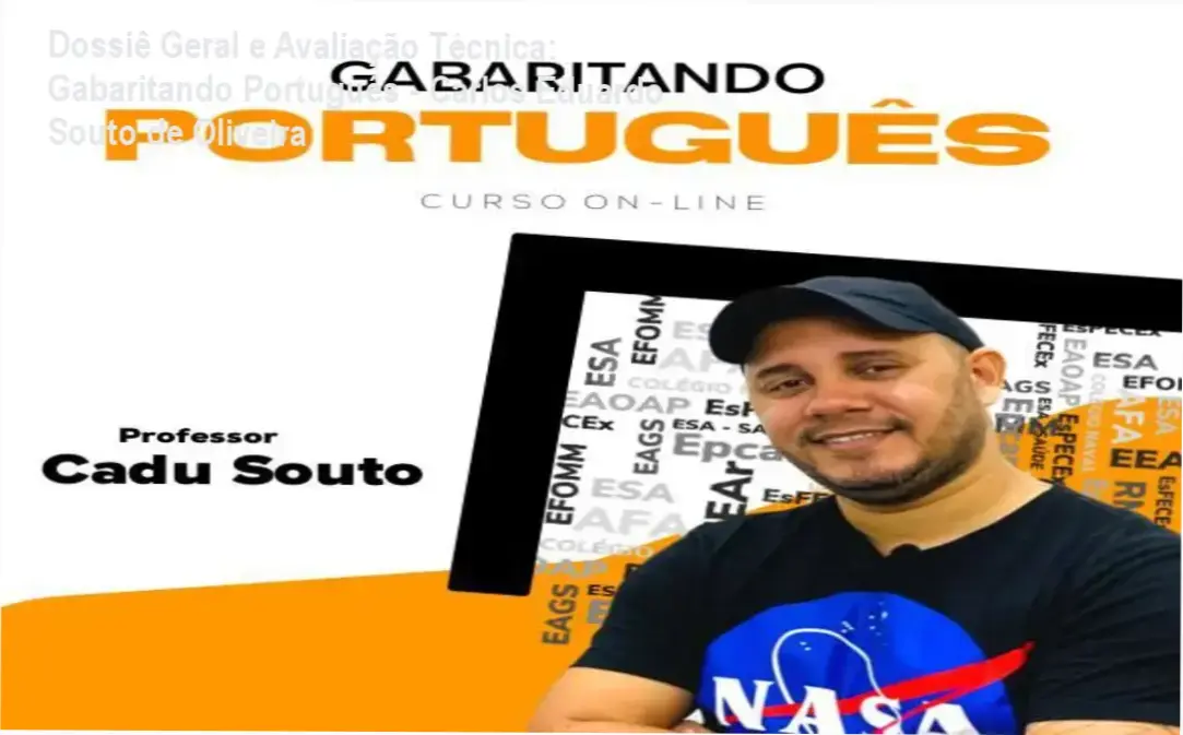Gráfico de desempenho técnico do ecossistema Gabaritando Português - Carlos Eduardo Souto de Oliveira