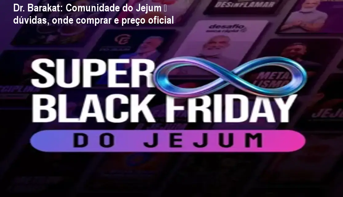 Imagem ilustrativa da Comunidade do Jejum do Dr. Barakat, mostrando a logo e foco em saúde e emagrecimento