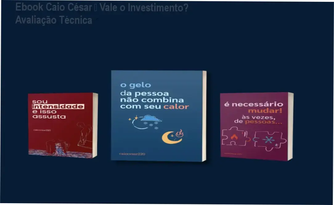 Ebook Caio César – método de valorização da intensidade e superação de ciclos tóxicos